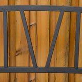 Metal 2 Seater Garden Bench Loveseat - Velmora