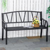 Metal 2 Seater Garden Bench Loveseat - Velmora