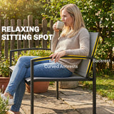Metal 2 Seater Garden Bench - Velmora