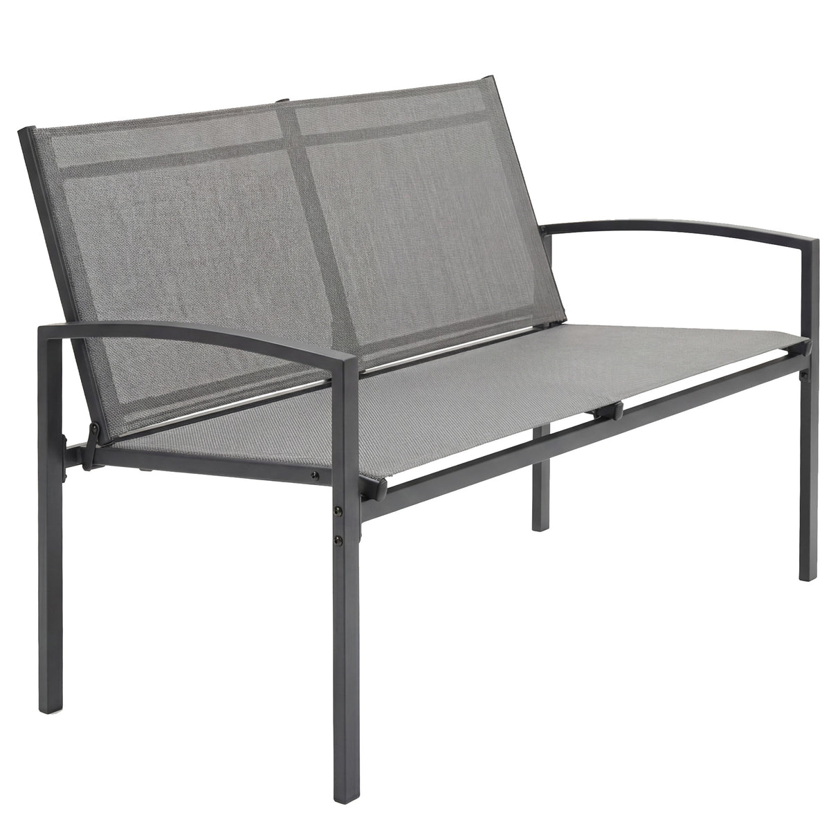Metal 2 Seater Garden Bench - Velmora