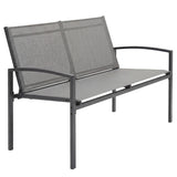Metal 2 Seater Garden Bench - Velmora