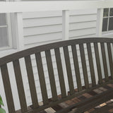 Metal 2 Seater Simple Garden Bench - Velmora