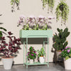Metal 2 Tier Plant Stand 60cm Wide - Velmora