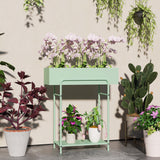 Metal 2 Tier Plant Stand 60cm Wide - Velmora