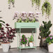 Metal 2 Tier Plant Stand 60cm Wide - Velmora
