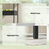 Metal 2 Tier Plant Stand 75cm Wide - Velmora