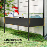Metal 2 Tier Plant Stand 75cm Wide - Velmora
