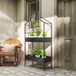 Metal 2 Tier Plant Stand 75cm Wide - Velmora