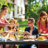 Metal 3 Pieces Garden Dining Set with 2 Benches in Slated Design - Velmora