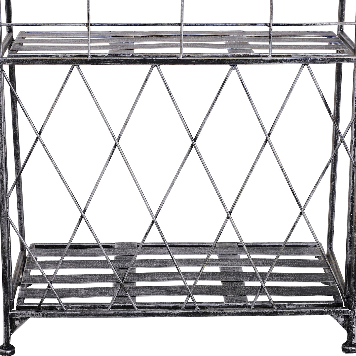 Metal 3 Tier Plant Stand 44cm Wide - Velmora