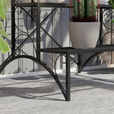 Metal 3 Tier Plant Stand 60cm Wide - Velmora