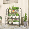 Metal 3 Tier Plant Stand 69cm Wide - Velmora
