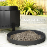 Metal 37cm Portable Wood Burning Smokeless Fire Pit With Ash Catcher - Velmora