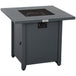 Metal 40,000 BTU Propane Gas Smokeless Square Fire Pit Table With Burner - Velmora