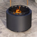 Metal 48.5cm Portable Wood Burning Smokeless Fire Pit With Poker - Velmora