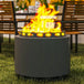 Metal 48.5cm Portable Wood Burning Smokeless Fire Pit With Poker - Velmora