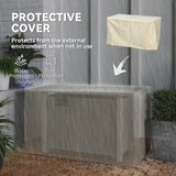 Metal 50,000 BTU Gas Fire Pit Table With Cover and Glass Screen - Velmora