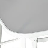 Metal 6 Seater Garden Dining Set With Mesh Fabric Chairs - Velmora