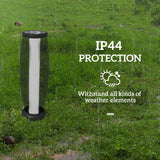 Metal 71.5 cm Tall Garden Solar Garden Lamp With Auto On-Off - Velmora
