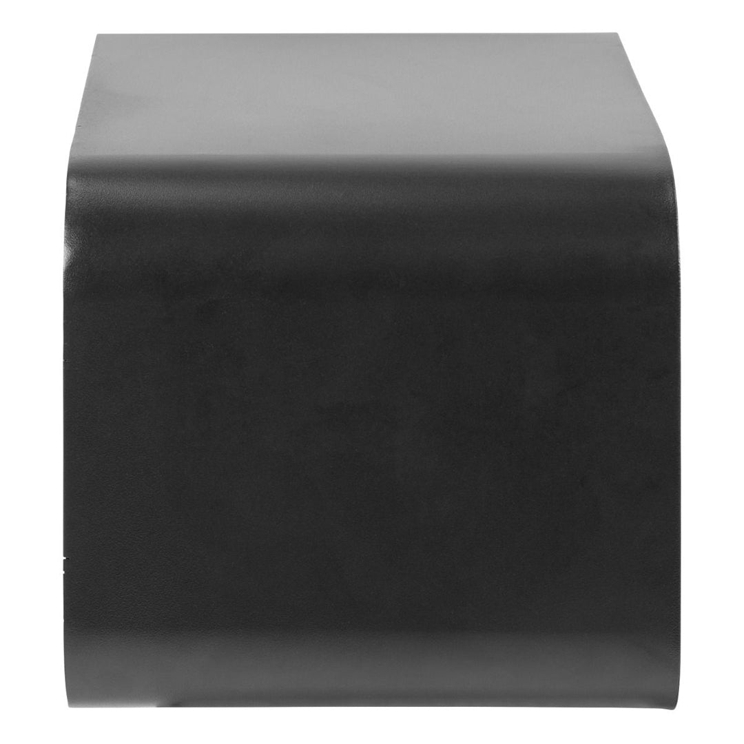 Metal Bedside Cabinet Oval Wall Mounted With 1 Oak Drawer - Joliet