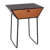Metal Bedside Cabinet With 1 Drawer And Black Legs - Options