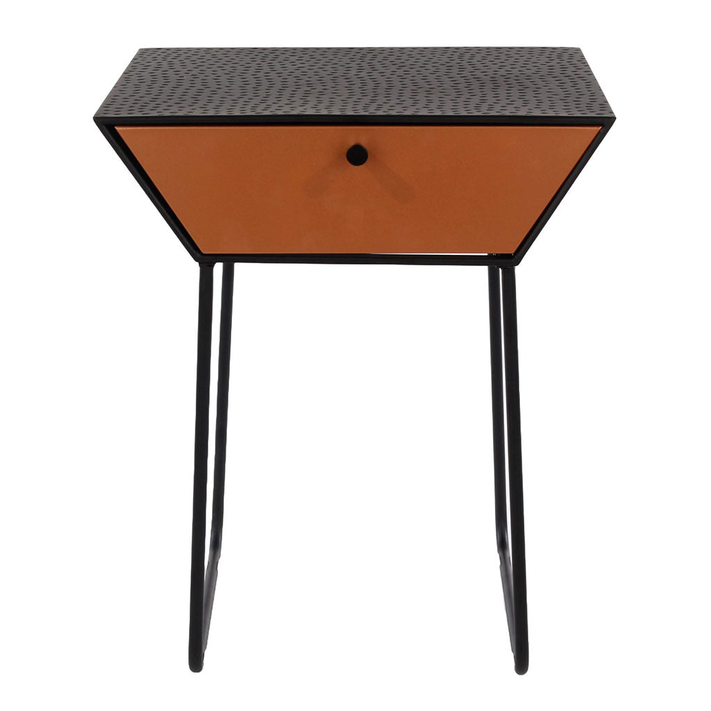 Metal Bedside Cabinet With 1 Drawer And Black Legs - Options