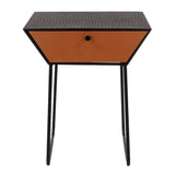 Metal Bedside Cabinet With 1 Drawer And Black Legs - Options
