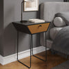 Metal Bedside Cabinet With 1 Drawer And Black Legs - Options
