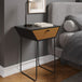 Metal Bedside Cabinet With 1 Drawer And Black Legs - Options