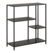 Metal Bookcase Asymmetrical With 3 Shelves - Newcastle