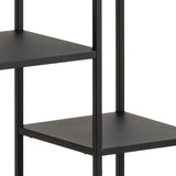 Metal Bookcase Asymmetrical With 6 Shelves - Newcastle