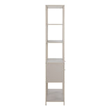 Metal Bookcase Tall With 2 Drawers And 4 Shelves - Seaford