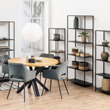 Metal Bookcase Tall With 5 Shelves - Newcastle
