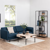 Metal Bookcase Tall in Black With 5 Shelves - Seaford