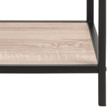 Metal Bookcase Tall in Black With 5 Shelves - Seaford