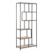 Metal Bookcase Tall in Black With 5 Shelves - Seaford
