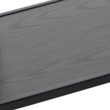 Metal Bookcase Tall in Black With 5 Shelves - Seaford