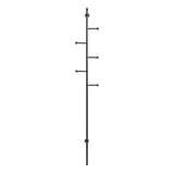 Metal Coat Hanger Wall Hung With 5 Hooks - Aspen