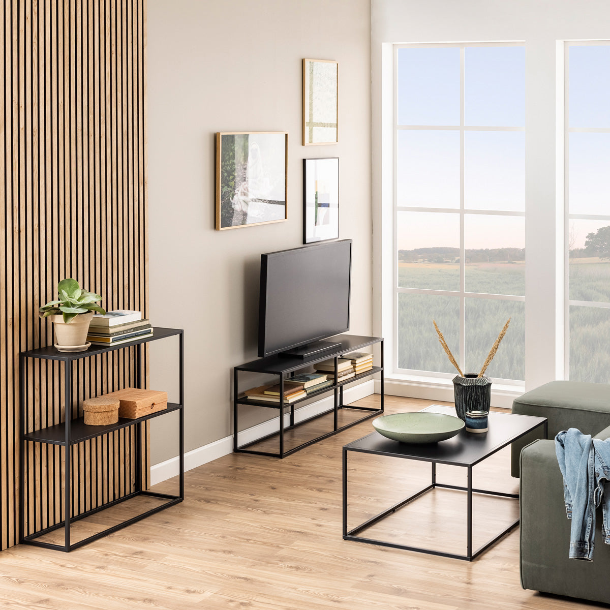 Metal Console Table With Open Shelf - Newcastle