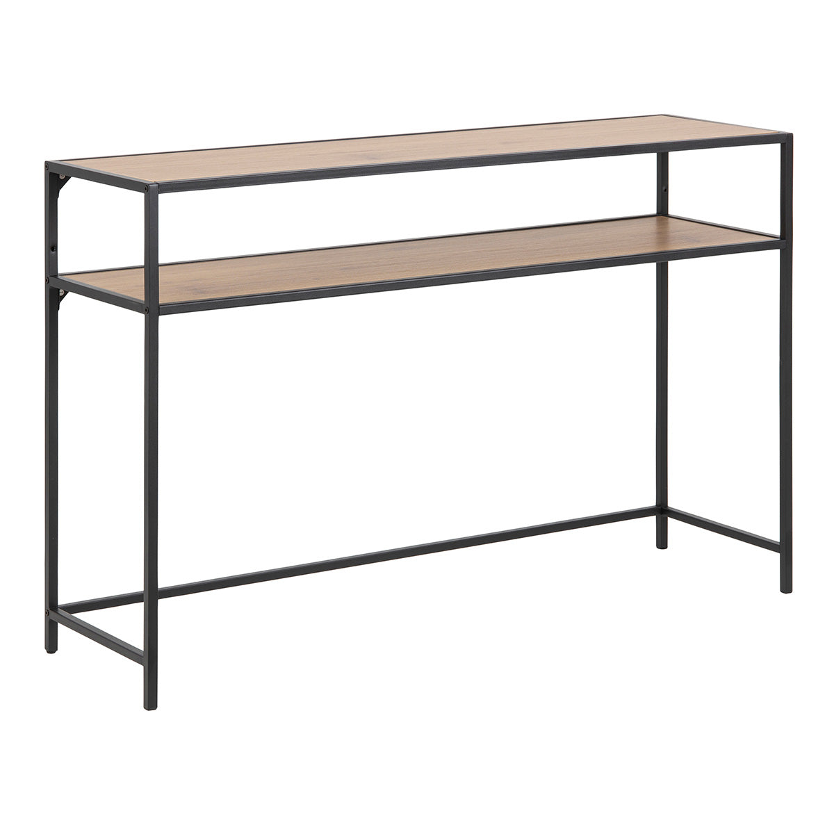 Metal Console Table With Wooden Top - Seaford