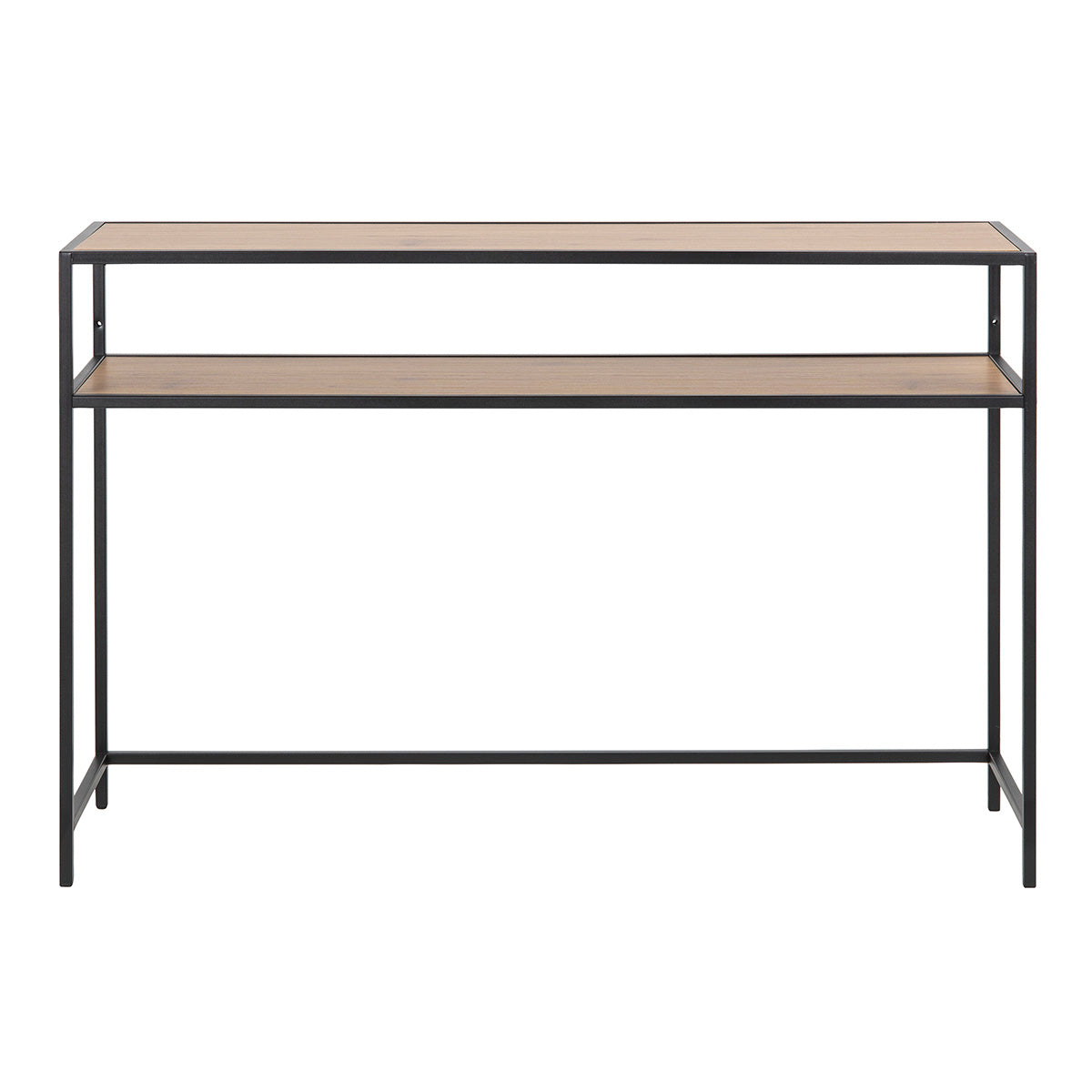 Metal Console Table With Wooden Top - Seaford