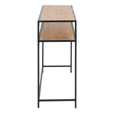 Metal Console Table With Wooden Top - Seaford
