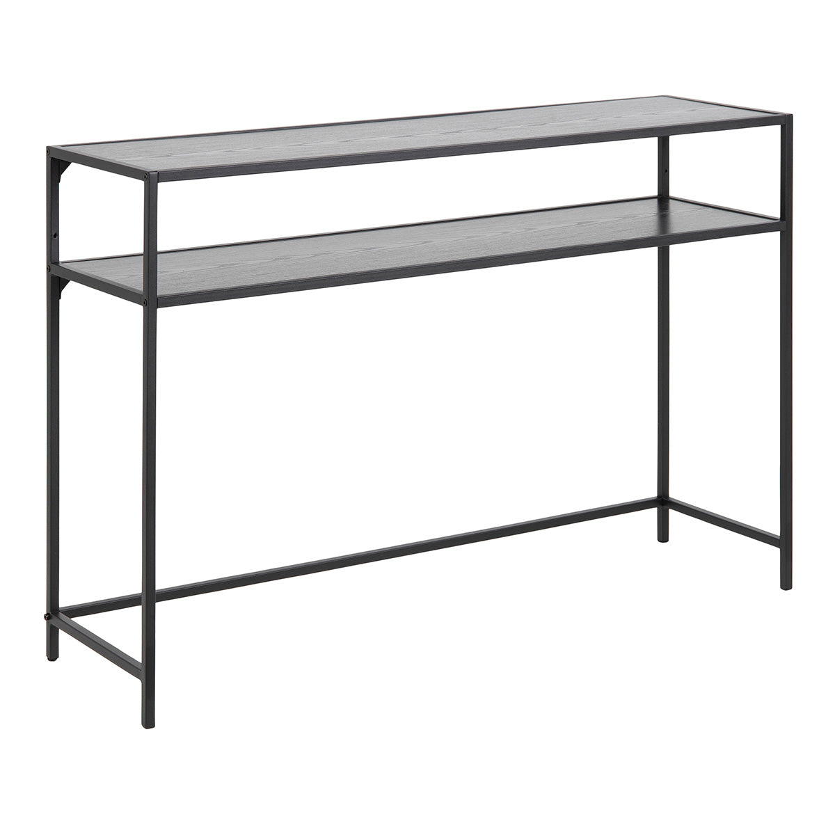 Metal Console Table With Wooden Top - Seaford