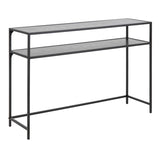Metal Console Table With Wooden Top - Seaford