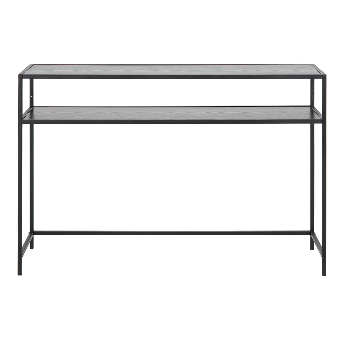 Metal Console Table With Wooden Top - Seaford