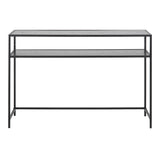 Metal Console Table With Wooden Top - Seaford