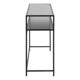 Metal Console Table With Wooden Top - Seaford