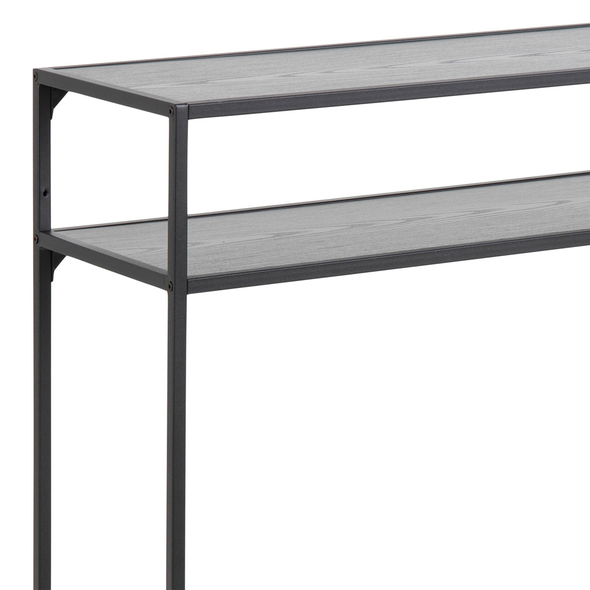 Metal Console Table With Wooden Top - Seaford