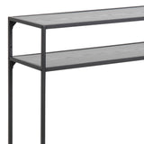 Metal Console Table With Wooden Top - Seaford