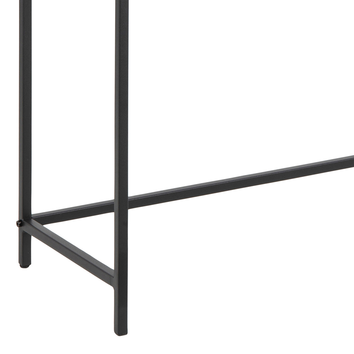 Metal Console Table With Wooden Top - Seaford